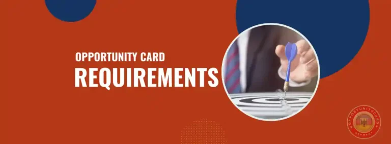 Opportunity Card Requirements